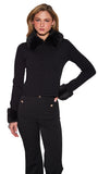 CLEMENTINE SWEATER CARDIGAN IN RICH CAVIAR