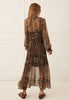 Damask Button Through Gown