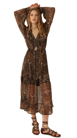 IRA MAXI DRESS IN DAPHNE FLORAL