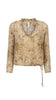 Damask Long Sleeve Blouse