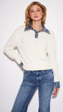ELTON OXFORD DENIM SWEATER