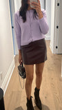 HART FAUX LEATHER MINI SKIRT