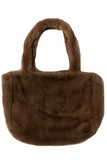FAUX FUR TOTE BAG