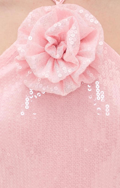 ROSE HALTER SEQUIN MAXI DRESS