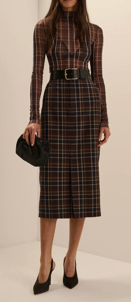 THE MEYER PLAID PENCIL SKIRT *LAST ONE - Sz 4*