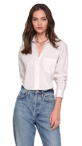 Yara Top White Magnolia Eyelet