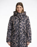 LUNE PADDED JACKET W/ HOOD - LEOPARD *LAST ONE*