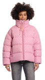 AUDRY MAUVE PINK STRUCTURED PADDED JACKET