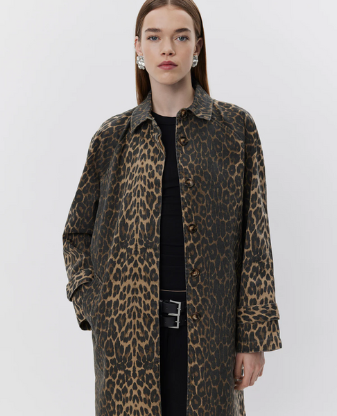 FILIPASW TOPPER COAT - LIGHT BROWN LEOPARD