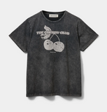 ZENASW CHERRY T-SHIRT - WASHED BLACK