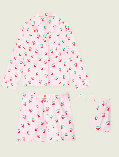 Afterparty Poplin Oh Cherry Short PJ Set