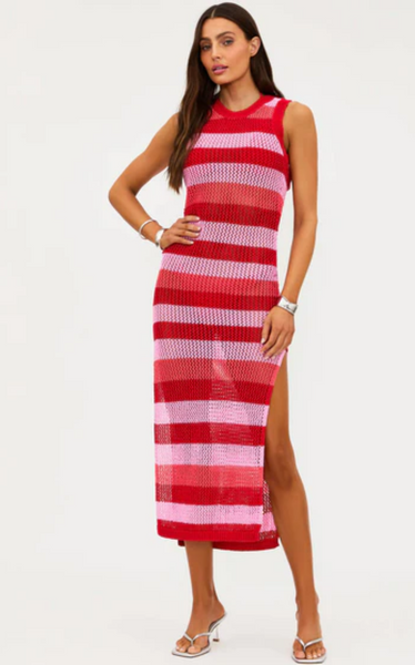 Holly Rose Dress - Ruby Stripe