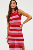 Holly Rose Dress - Ruby Stripe