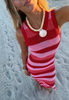 Holly Rose Dress - Ruby Stripe