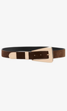 BROOKLYN BROWN SUEDE BELT