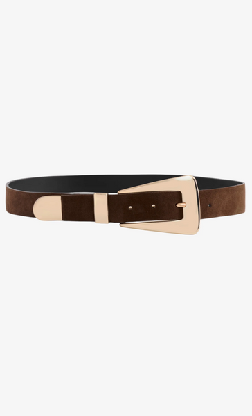 BROOKLYN BROWN SUEDE BELT