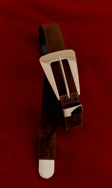 BROOKLYN BROWN SUEDE BELT