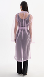 TALISE LILAC SHEER ORGANZA TRENCH COAT