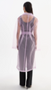 TALISE LILAC SHEER ORGANZA TRENCH COAT
