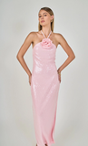 ROSE HALTER SEQUIN MAXI DRESS
