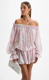 CHLOE MINI DRESS - DECO PINK
