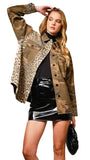 MIXED MEDIA CAMO LEOPARD JACKET