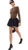 BUBBLE HEM MINI SKIRT