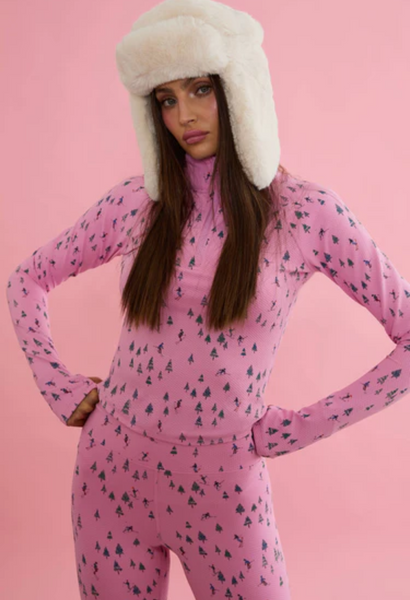 Kamara Top - Ski Patrol Waffle Quarter Zip *LOW STOCK*