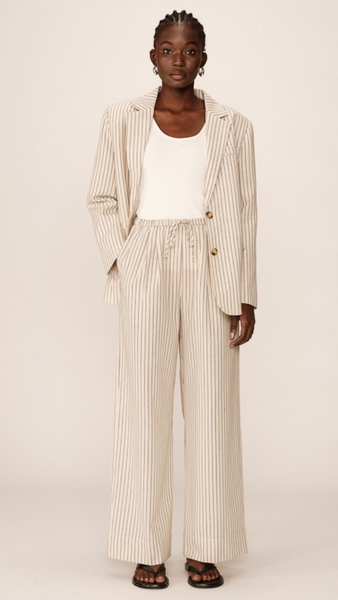 PIA PINSTRIPE TAILORED BLAZER