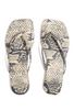 TKEES LILY SQUARE TOE EXOTICS- SANDSNAKE