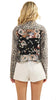 Leopard Sequins Contrast Jacket