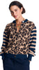 Round Neck Leopard Print Cardigan