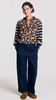 Round Neck Leopard Print Cardigan