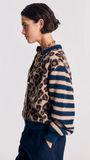Round Neck Leopard Print Cardigan