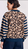 Round Neck Leopard Print Cardigan