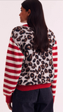 Round Neck Leopard Print Cardigan