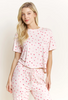 Tee Pant Set in Marzipan Hearts