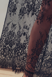 Mixed-Media T-Shirt Dress w/ Sheer Lace Skirt