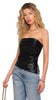 CHANTAL FAUX LEATHER TOP *LAST ONE - M*