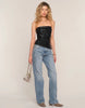 CHANTAL FAUX LEATHER TOP *LAST ONE - M*