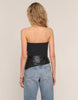 CHANTAL FAUX LEATHER TOP *LAST ONE - M*
