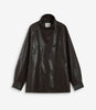 AUBURN RELAXED FAUX-LEATHER JACKET W/ CINCHED WAIST OPTION *LOW STOCK*
