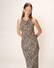 RAY LONG LEOPARD DRESS