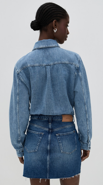 DENIM MINI DRESS