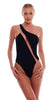 MILOS ONE SHOULDER MESH ONE PIECE SWIMSUIT