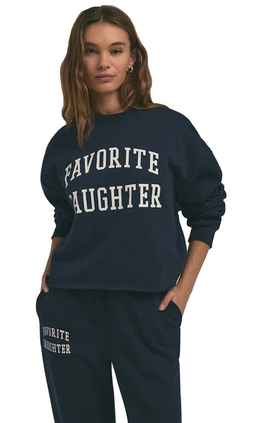 CROPPED COLLEGIATE SWEATSHIRT