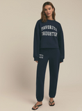 CROPPED COLLEGIATE SWEATSHIRT