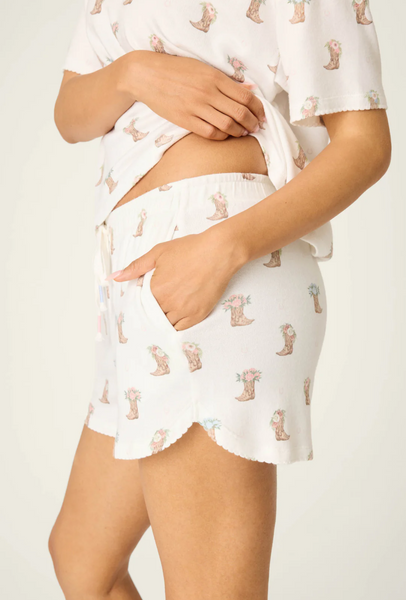 WESTERN BLOOMS SHORT SLEEVE T-SHIRT SHORT SET