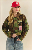 Camo Floral Contrast Jacket