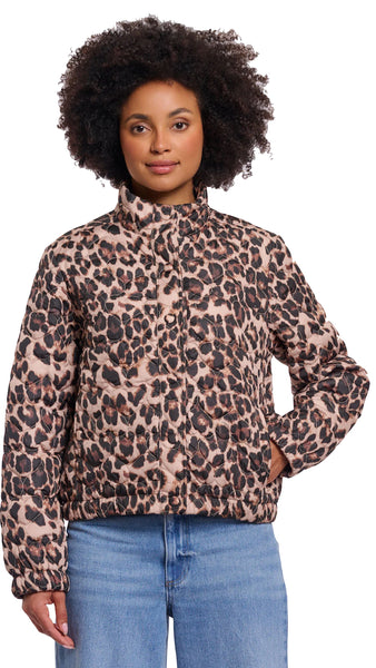 ABA QUILTED LEOPARD JACKET *LAST ONE - Sz L*